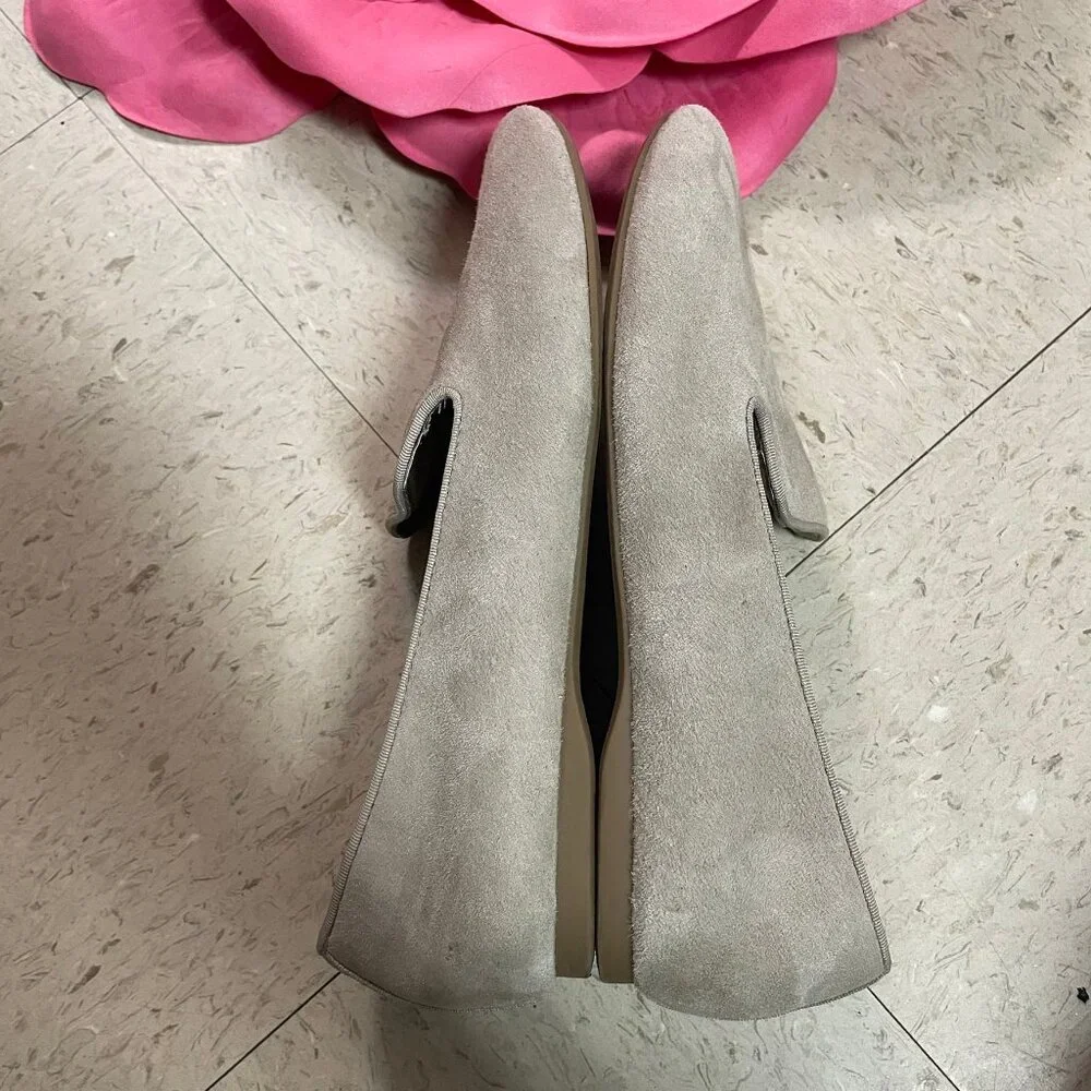 BIRDIES The Starling Loafer Taupe Tan Suede Flat Slip On‎ Shoes